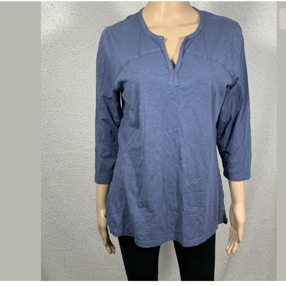 L.L. Bean Women's Garment-Dyed Splitneck Tee